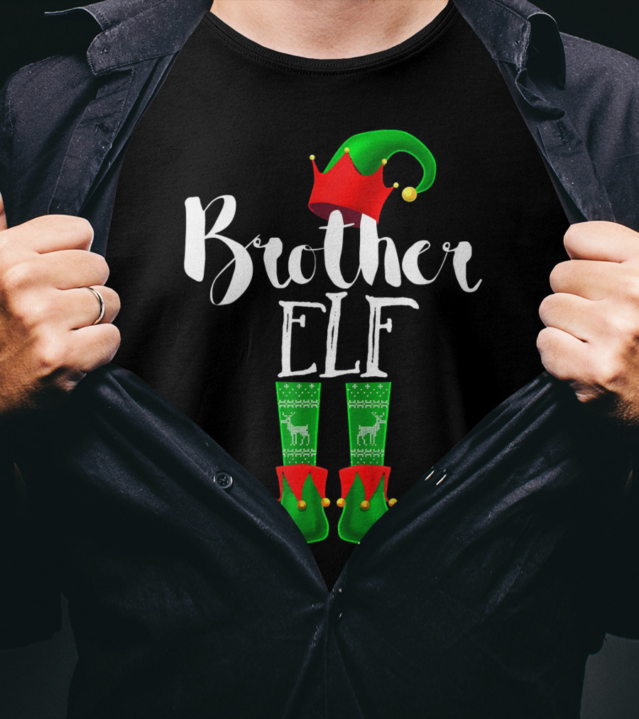 Brother Elf Matching Family Christmas T-Shirt