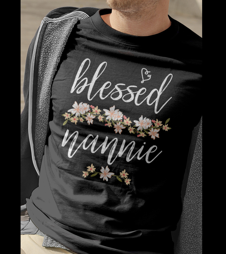 Blessed Nannie Floral T-Shirt