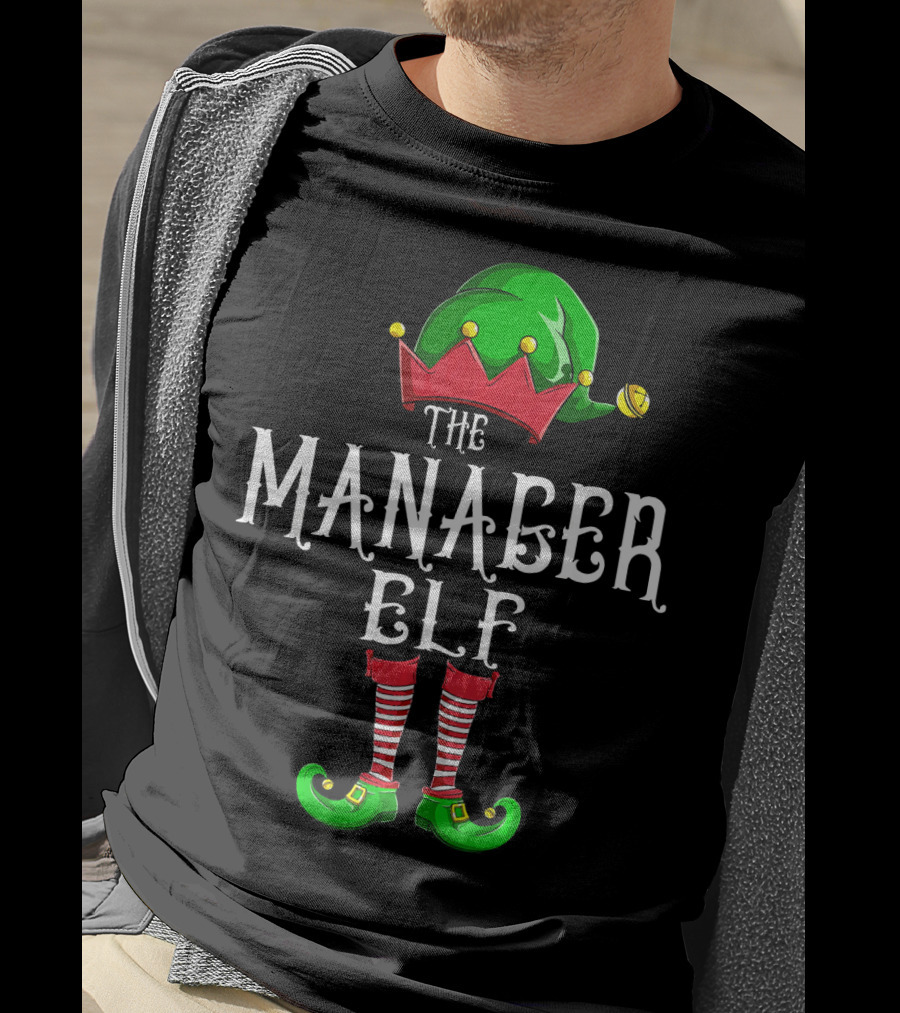 The Manager Elf Christmas Costume T-Shirt