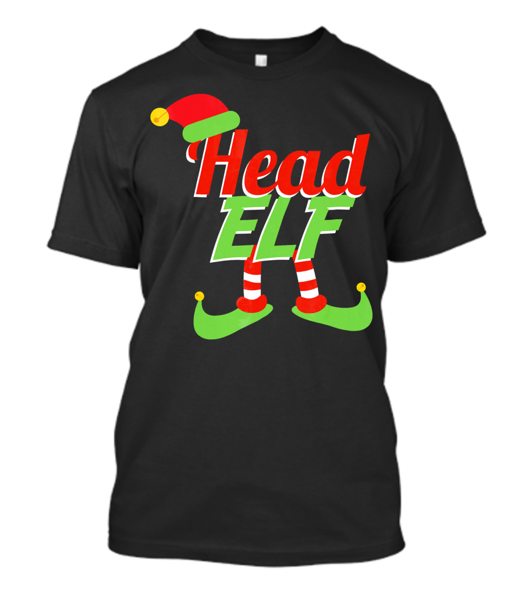Head Elf Christmas Outfit With Hat And Curled Shoes T-Shirt