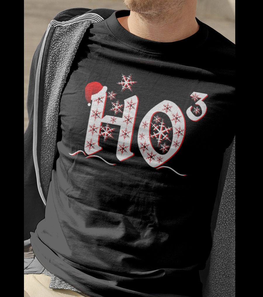 Christmas Ho Ho Ho Snowflake Santa Hat H₀³ T-Shirt