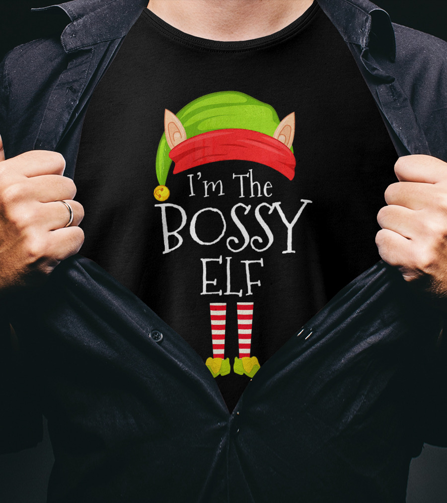 I'm The Bossy Elf Christmas T-Shirt
