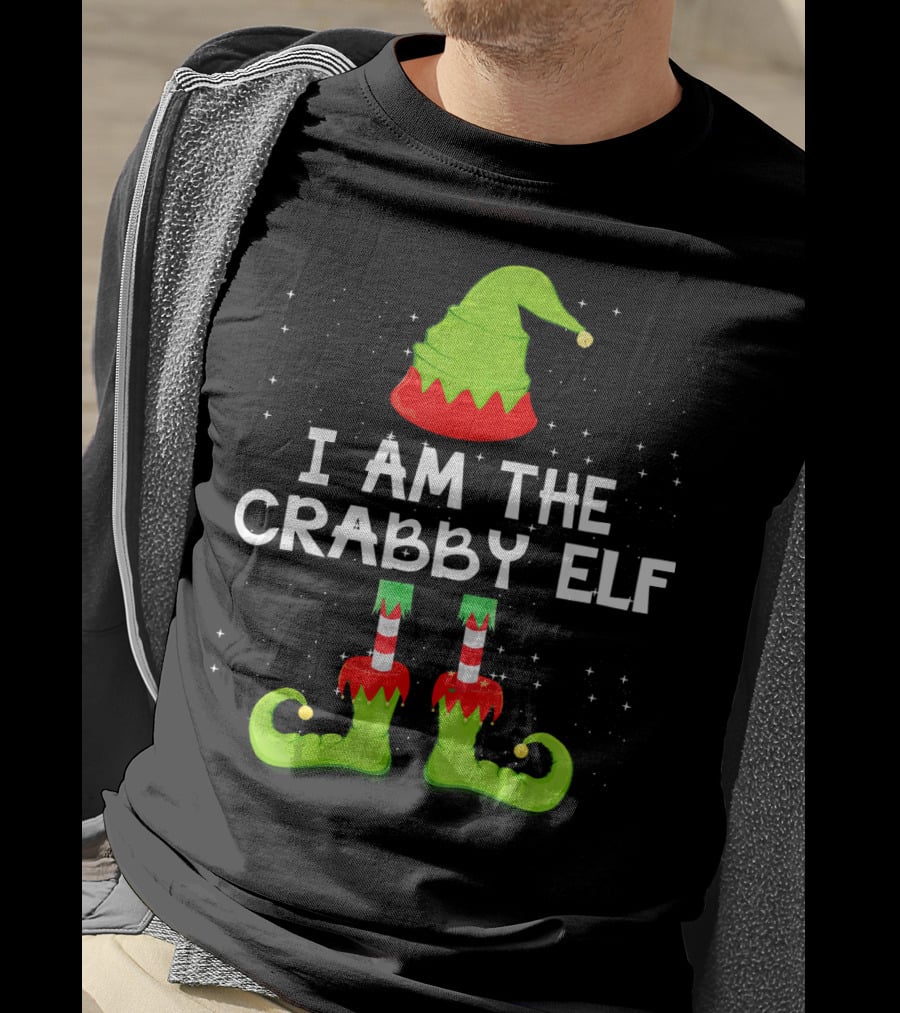 I Am The Crabby Elf Matching Family Christmas Group T-Shirt