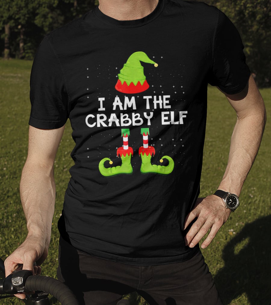I Am The Crabby Elf Matching Family Christmas Group T-Shirt