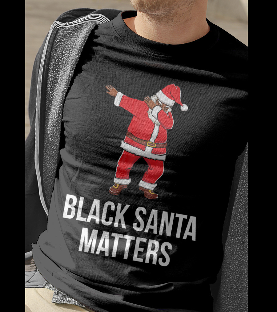 Black Santa Matters Dabbing Santa T-Shirt