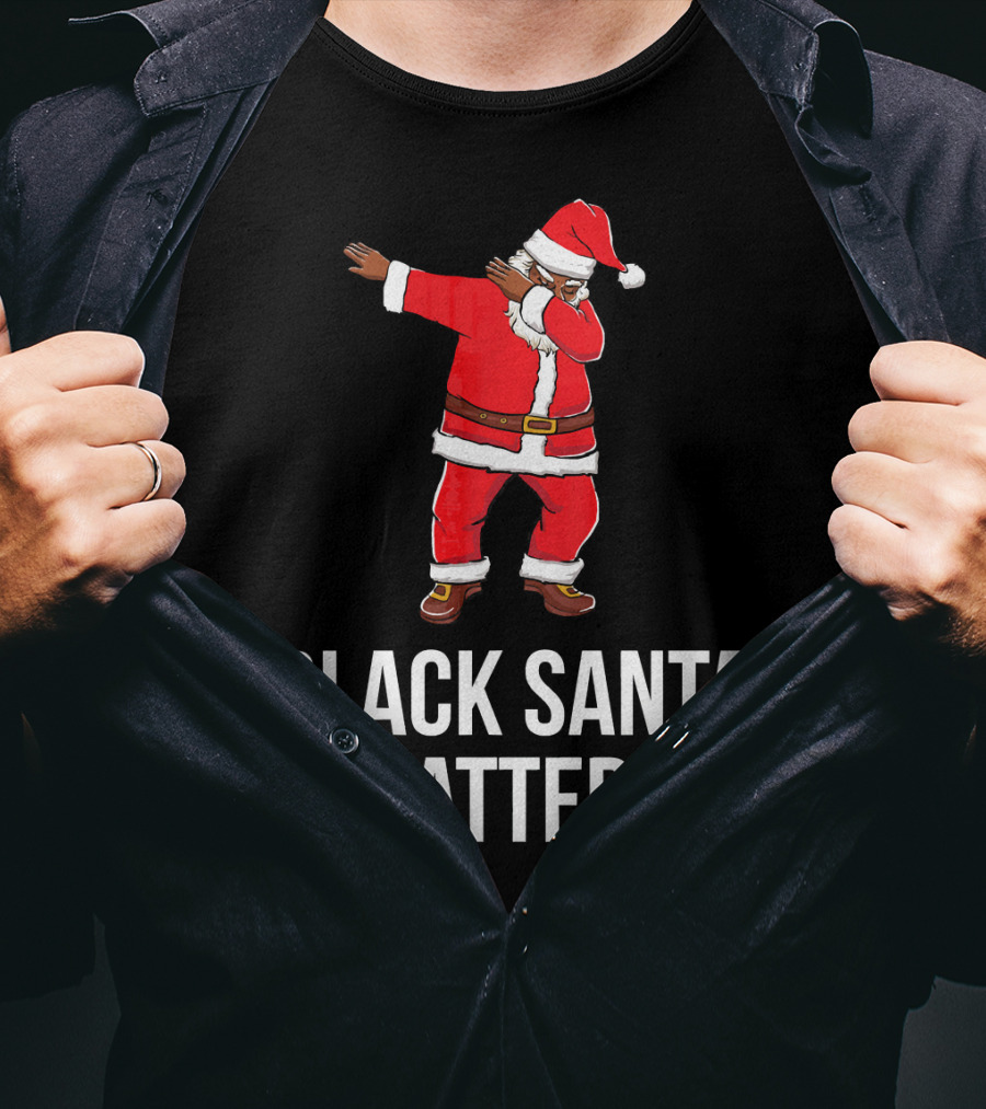 Black Santa Matters Dabbing Santa T-Shirt