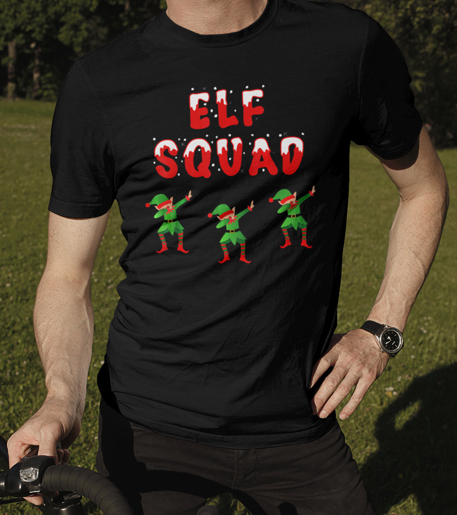 Elf Squad Funny Christmas Dabb T-Shirt