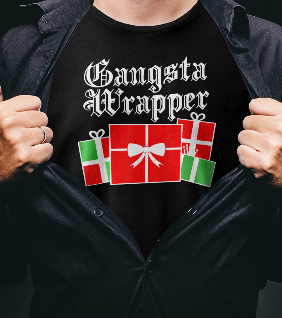 Gangsta Wrapper Christmas Gift Boxes T-Shirt
