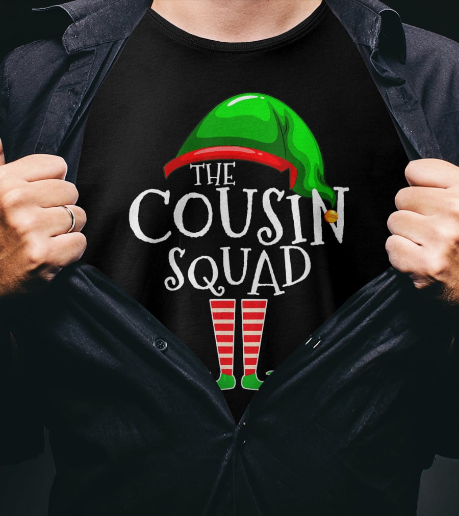 The Cousin Squad Elf Family Matching Group T-Shirt