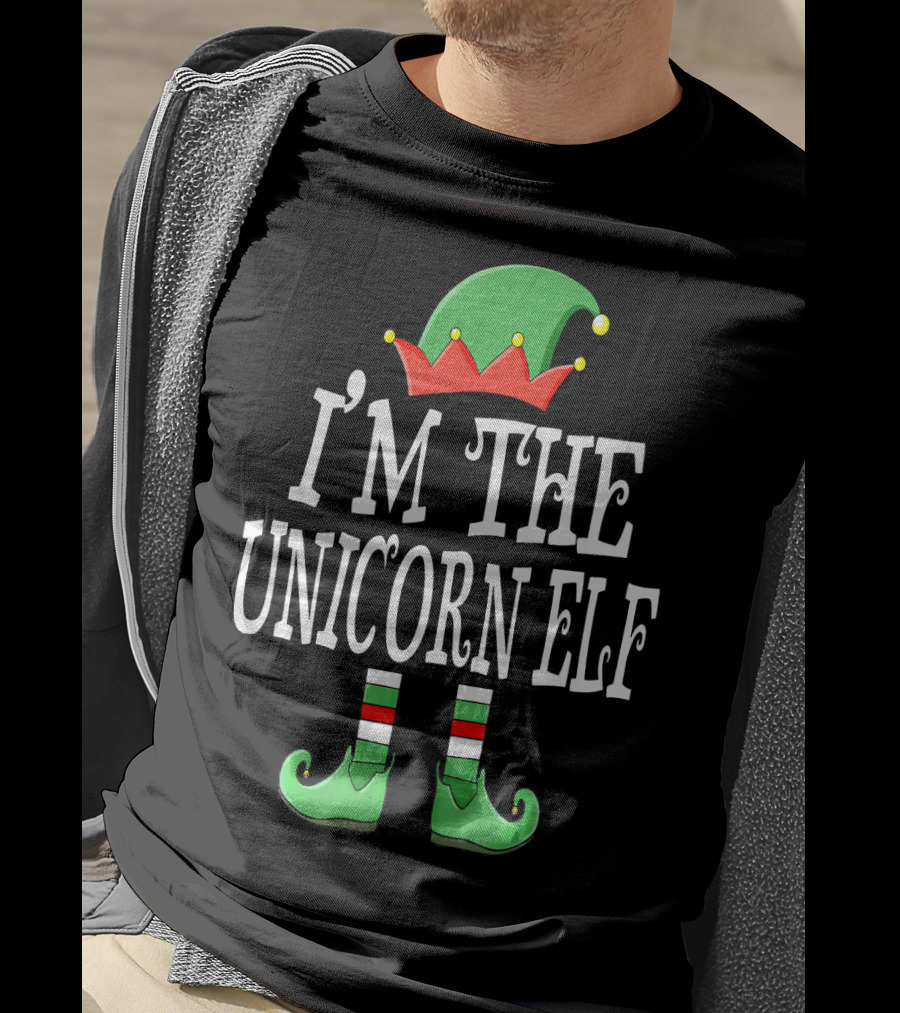 I'm The Unicorn Elf Matching Family Christmas Funny T-Shirt