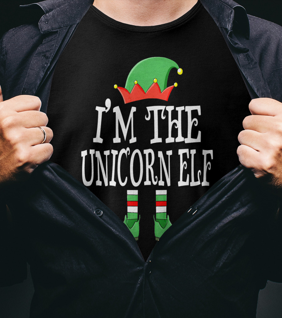 I'm The Unicorn Elf Matching Family Christmas Funny T-Shirt