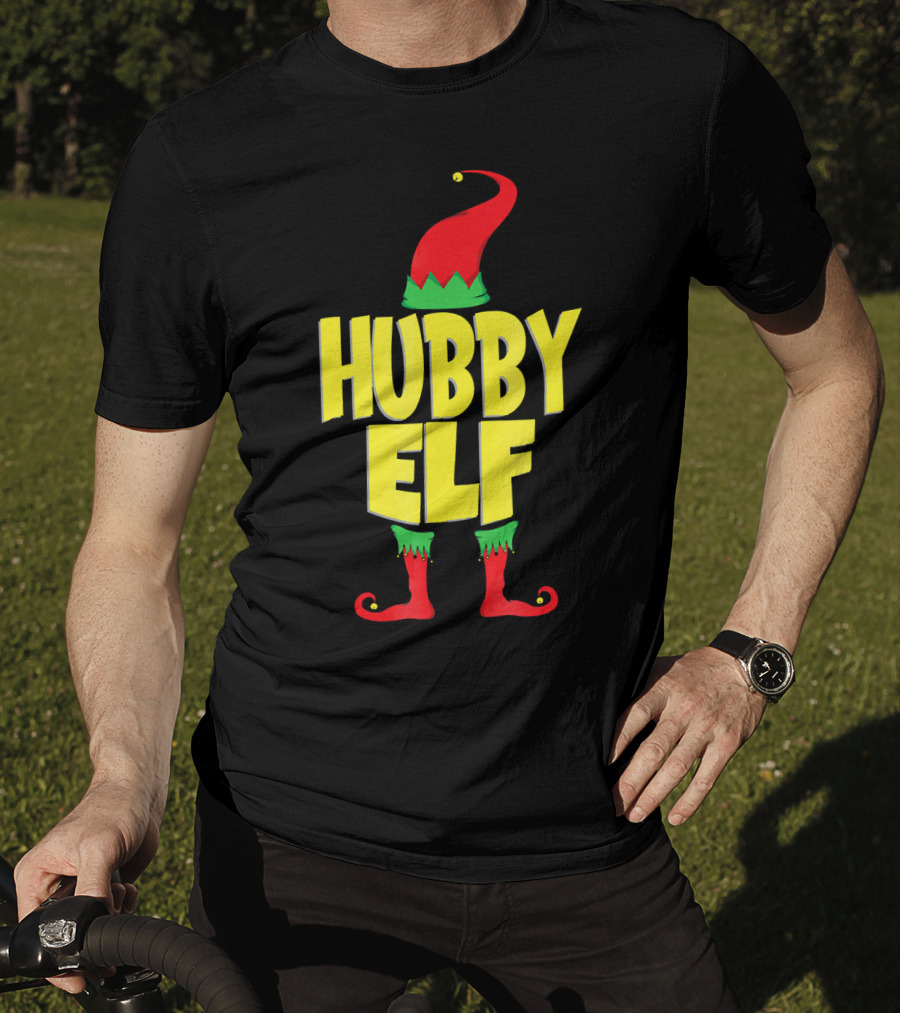 Hubby Elf Christmas Cute Cou T-Shirt