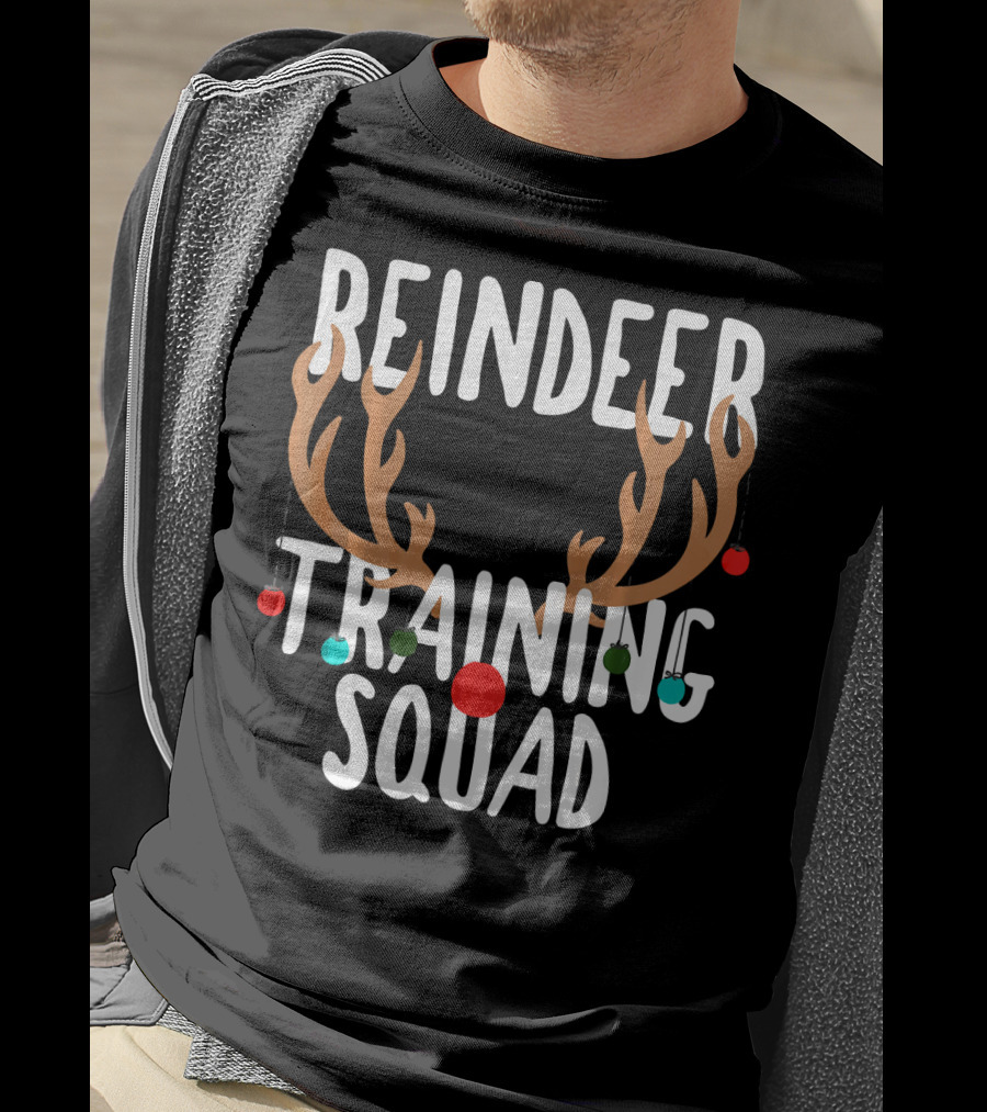 Reindeer Training Squad Team Antler Ornaments T-Shirt