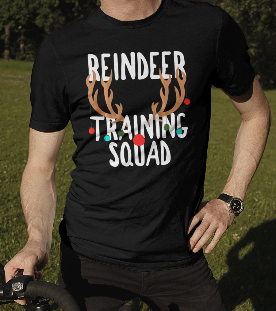 Reindeer Training Squad Team Antler Ornaments T-Shirt