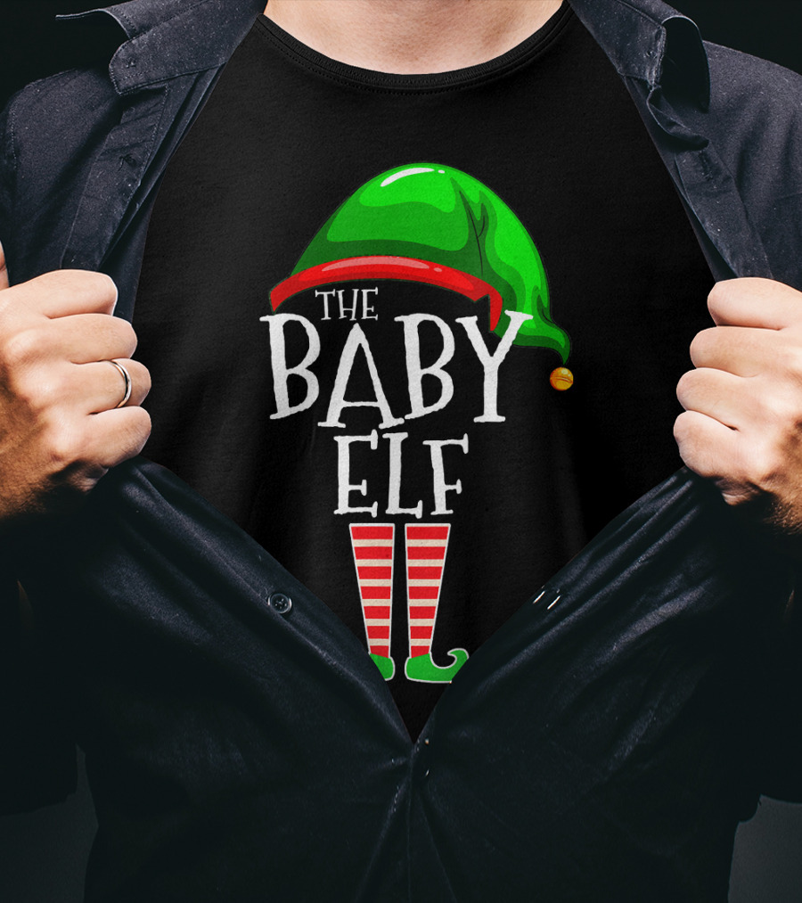 The Baby Elf Group Matching Family Christmas T-Shirt