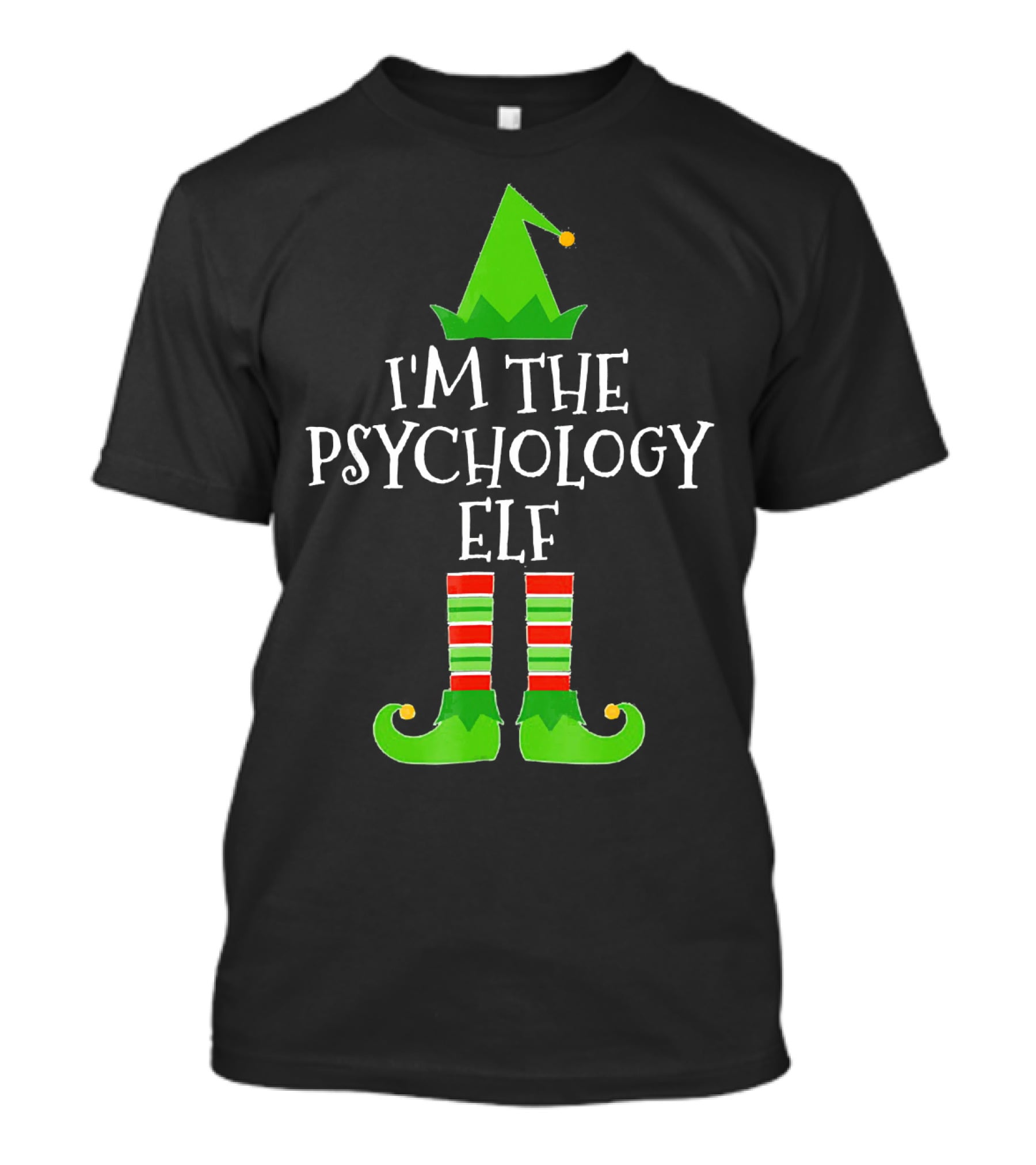 I'm The Psychology Elf Matching Group Christmas T-Shirt