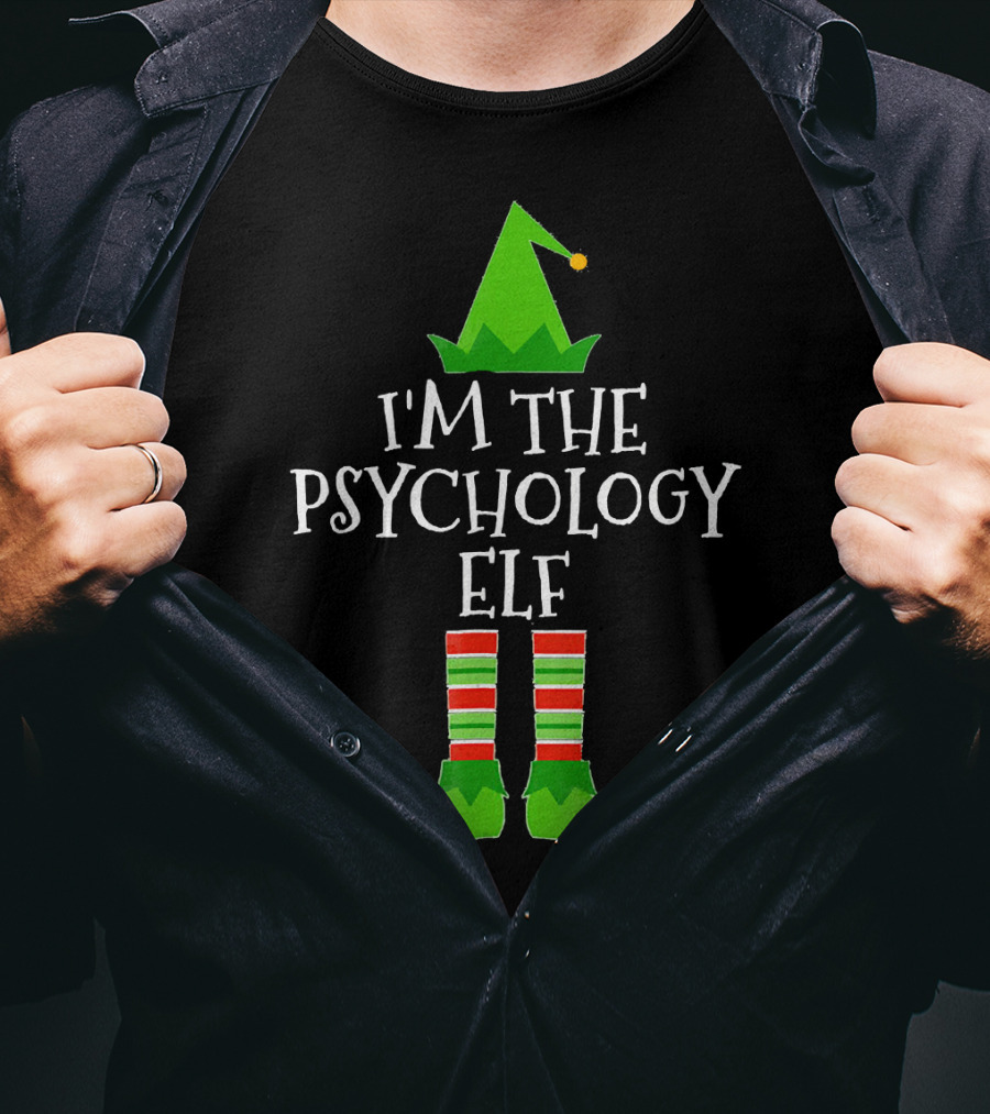 I'm The Psychology Elf Matching Group Christmas T-Shirt
