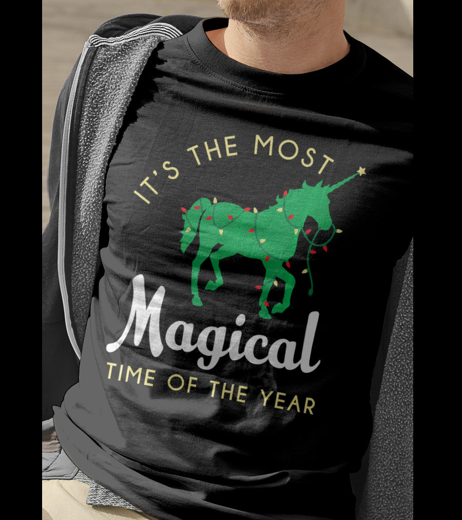 It's The Most Magical Time Of The Year Christmas Unicorn T-Shirt