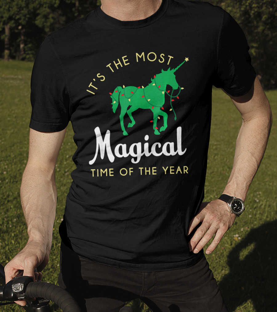 It's The Most Magical Time Of The Year Christmas Unicorn T-Shirt