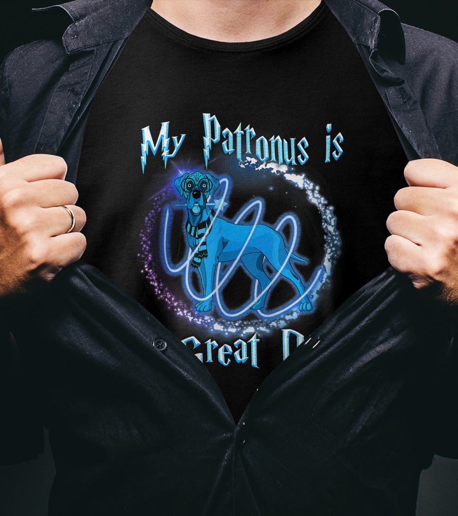 My Patronus Is A Great Dane Magical Dog T-Shirt