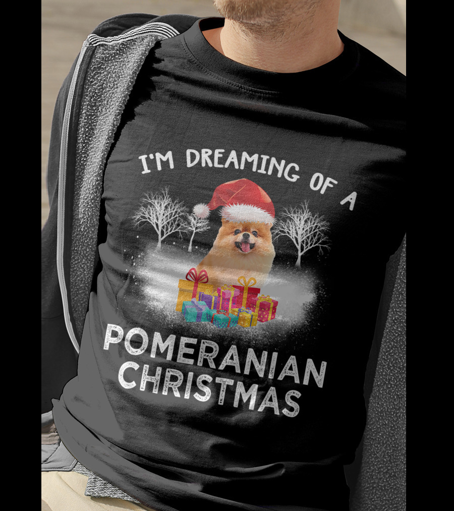 I'm Dreaming Of A Pomeranian Christmas T-Shirt