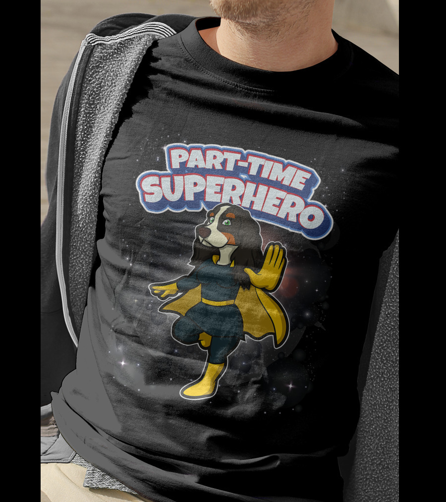 Part-Time Superhero English Cocker Spaniel Comic T-Shirt