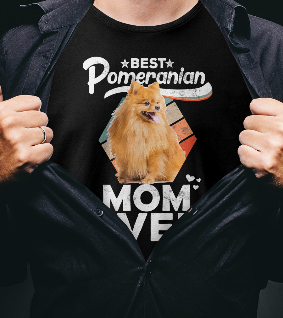 Best Pomeranian Mom Ever Pomeranian Lovers T-Shirt