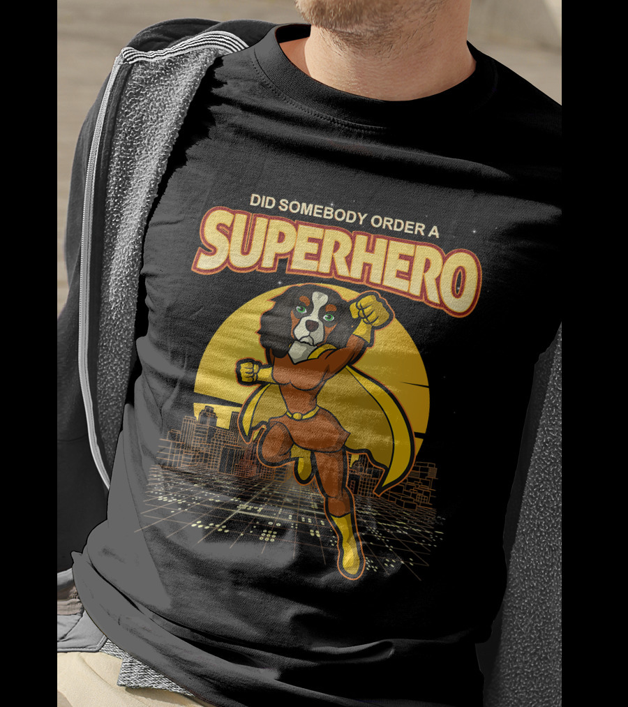 Did Somebody Order A Superhero Cavalier King Charles Spaniel Comic T-Shirt
