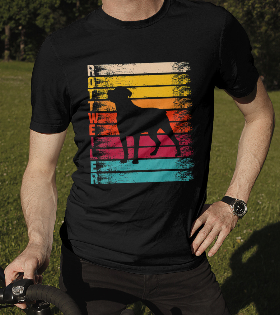 Rottweiler Mom Retro Dog Vintage T-Shirt