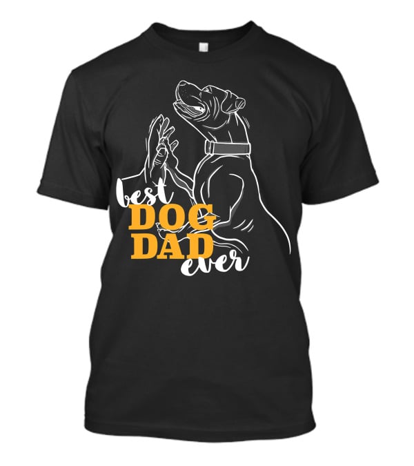Best Dog Dad Ever Pitbull Boxer T-Shirt