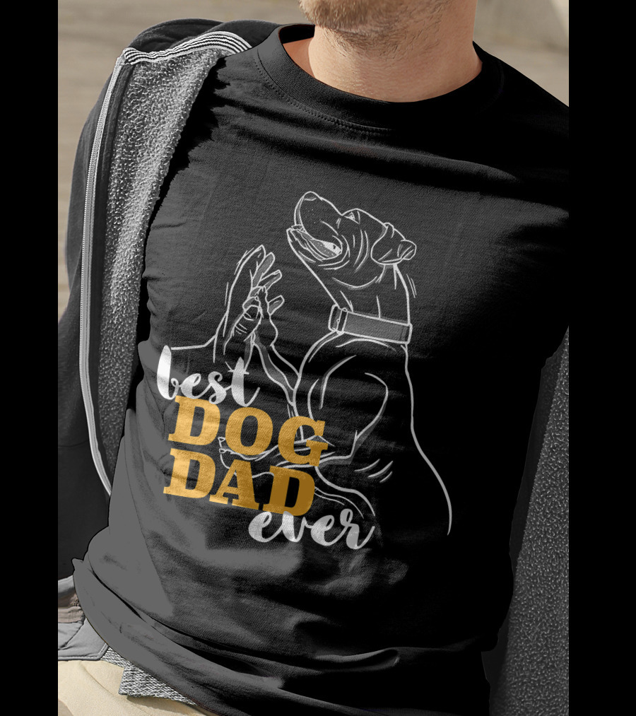 Best Dog Dad Ever Pitbull Boxer T-Shirt