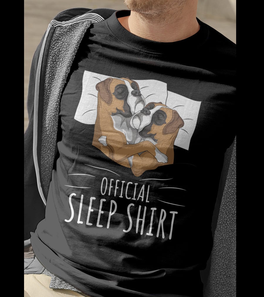 Boxer Dog Official Sleep T-Shirt