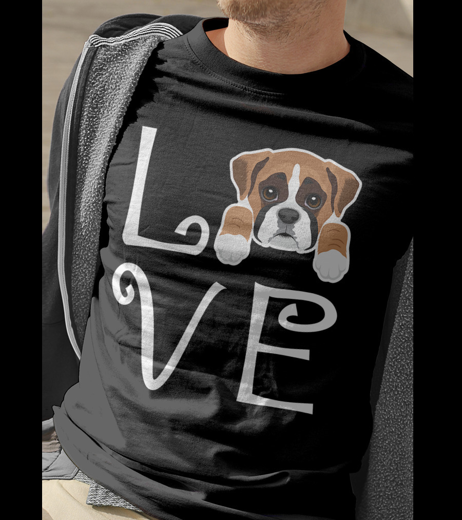 Love Boxer Puppy Dog Owner Boxer Love T-Shirt