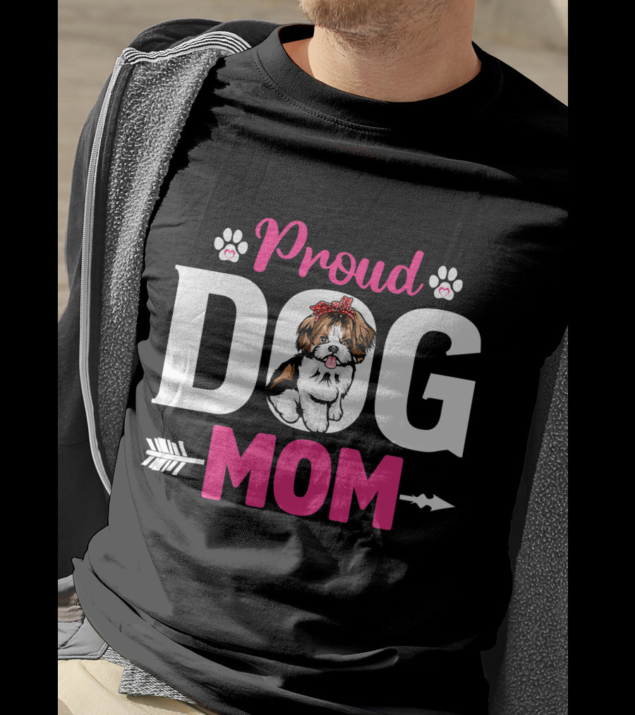 Proud Dog Mom Shih Tzu T-Shirt