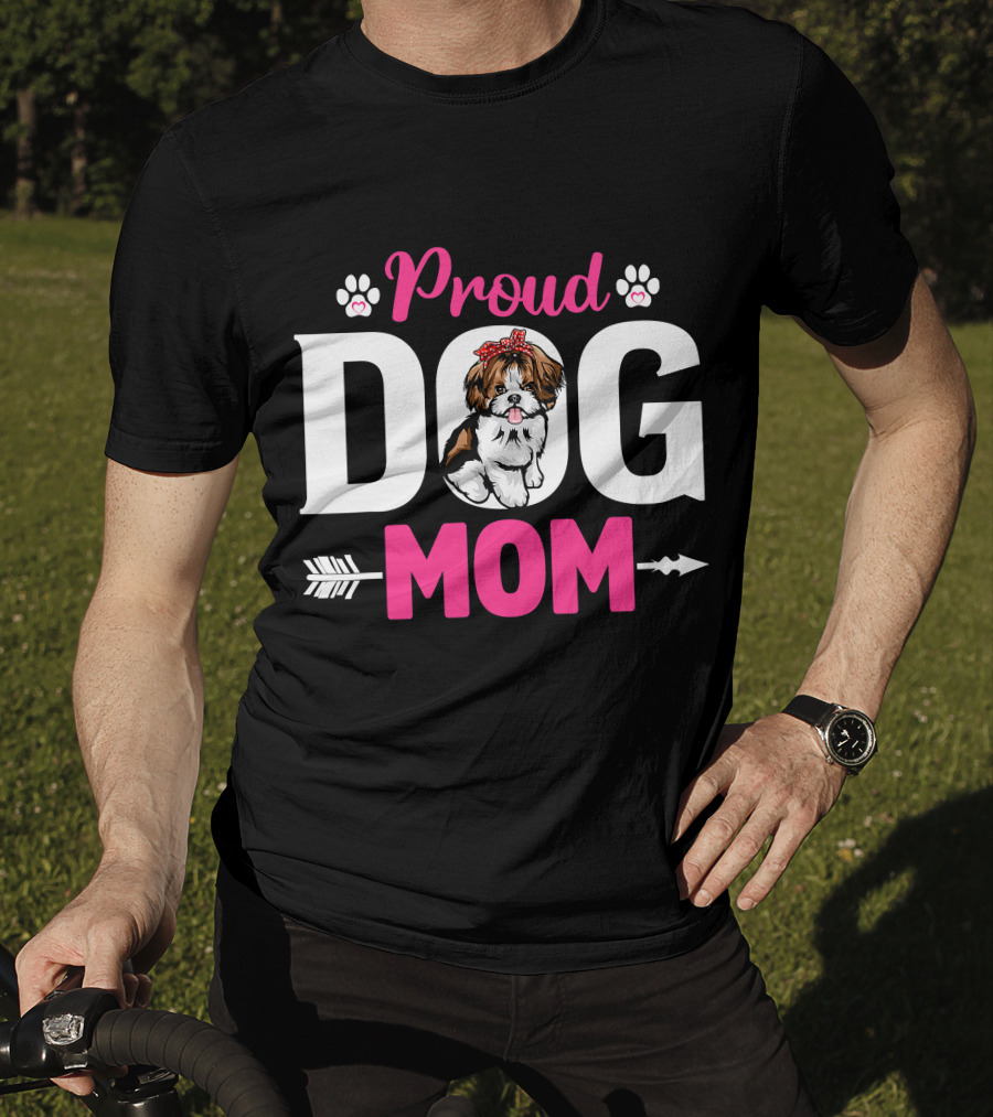 Proud Dog Mom Shih Tzu T-Shirt