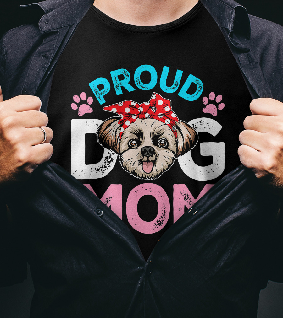 Proud Shih Tzu Dog Mom T-Shirt