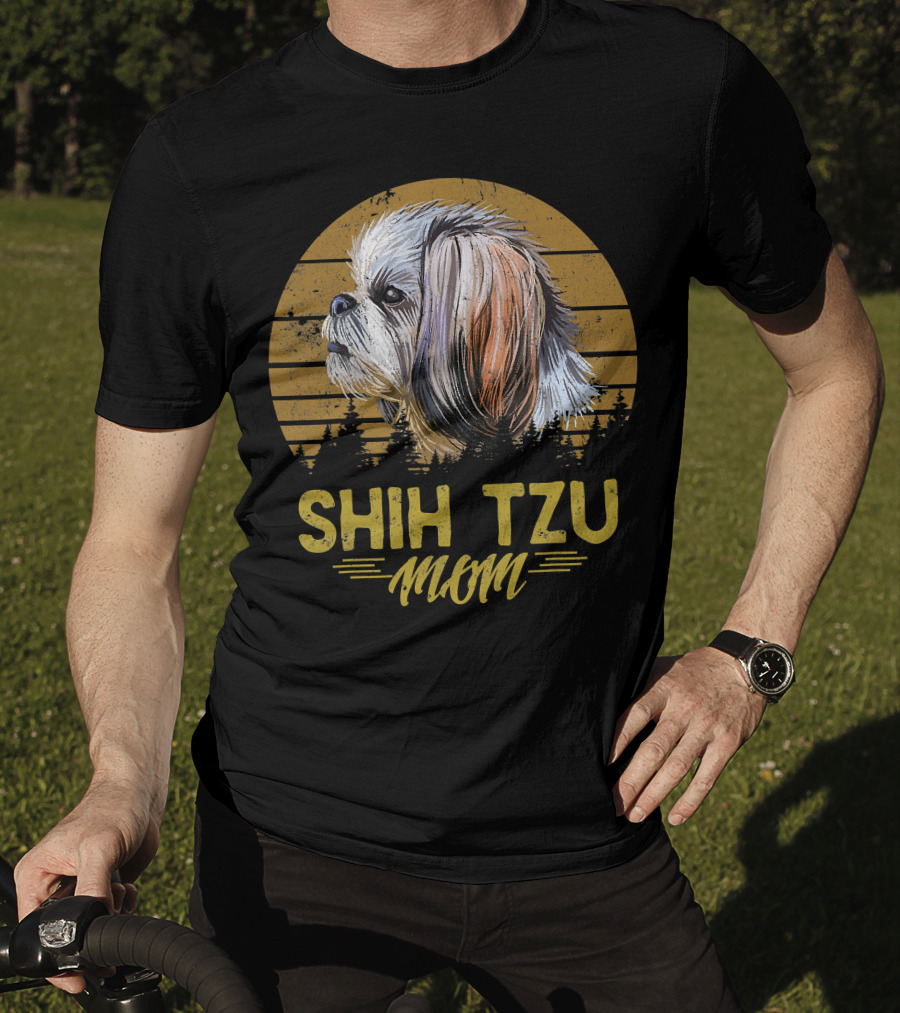 Shih Tzu Mom Retro Dog 365 T-Shirt