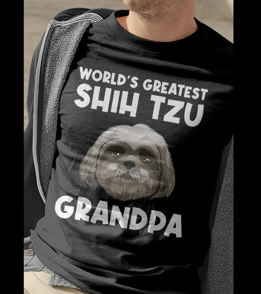 World's Greatest Shih Tzu Grandpa T-Shirt
