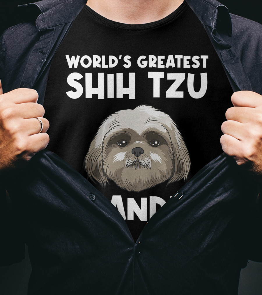 World's Greatest Shih Tzu Grandpa T-Shirt