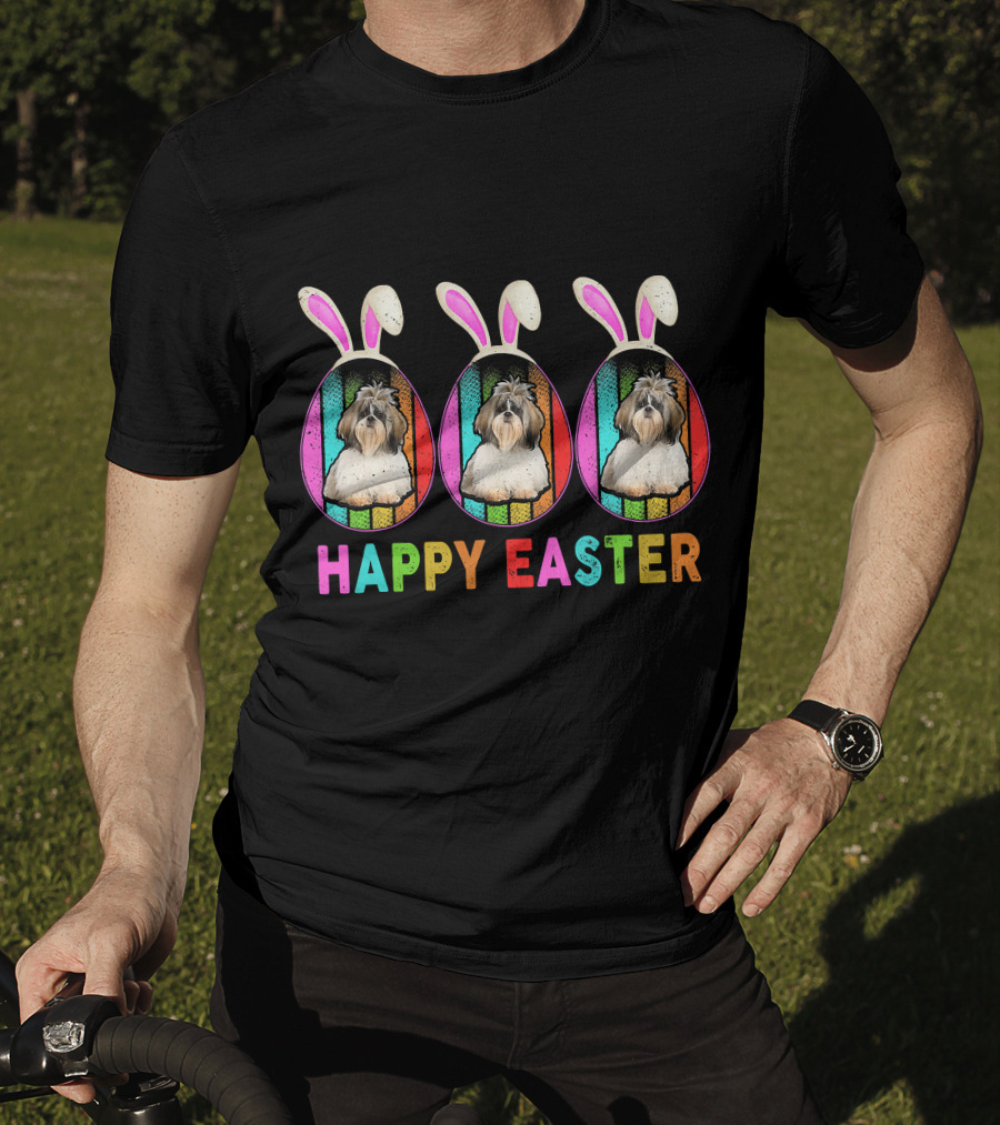 Happy Easter Bunny Ear SHIH TZU T-Shirt