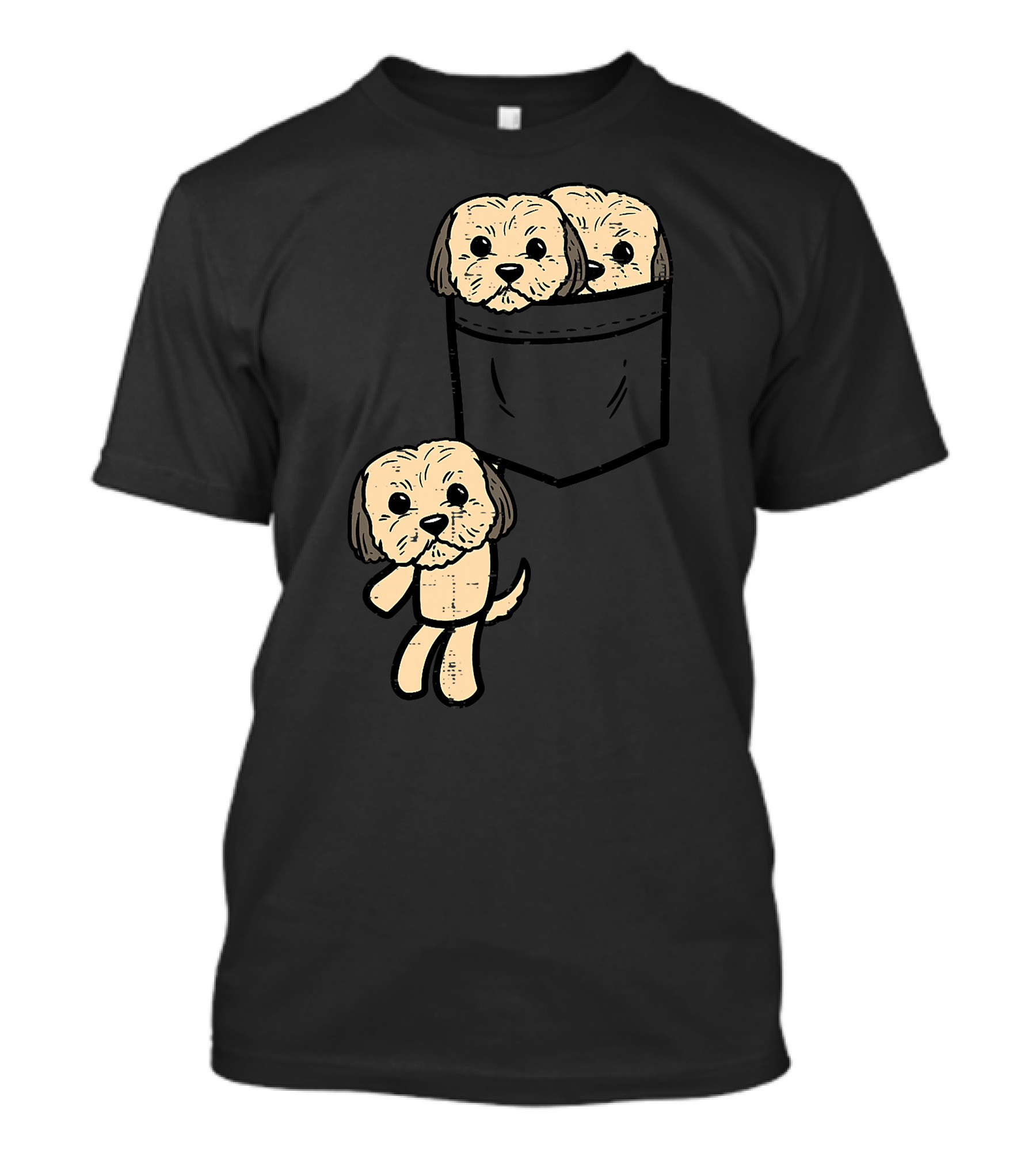 Pocket Shih Tzu Puppies Cute Animal Dog Lover Pet T-Shirt