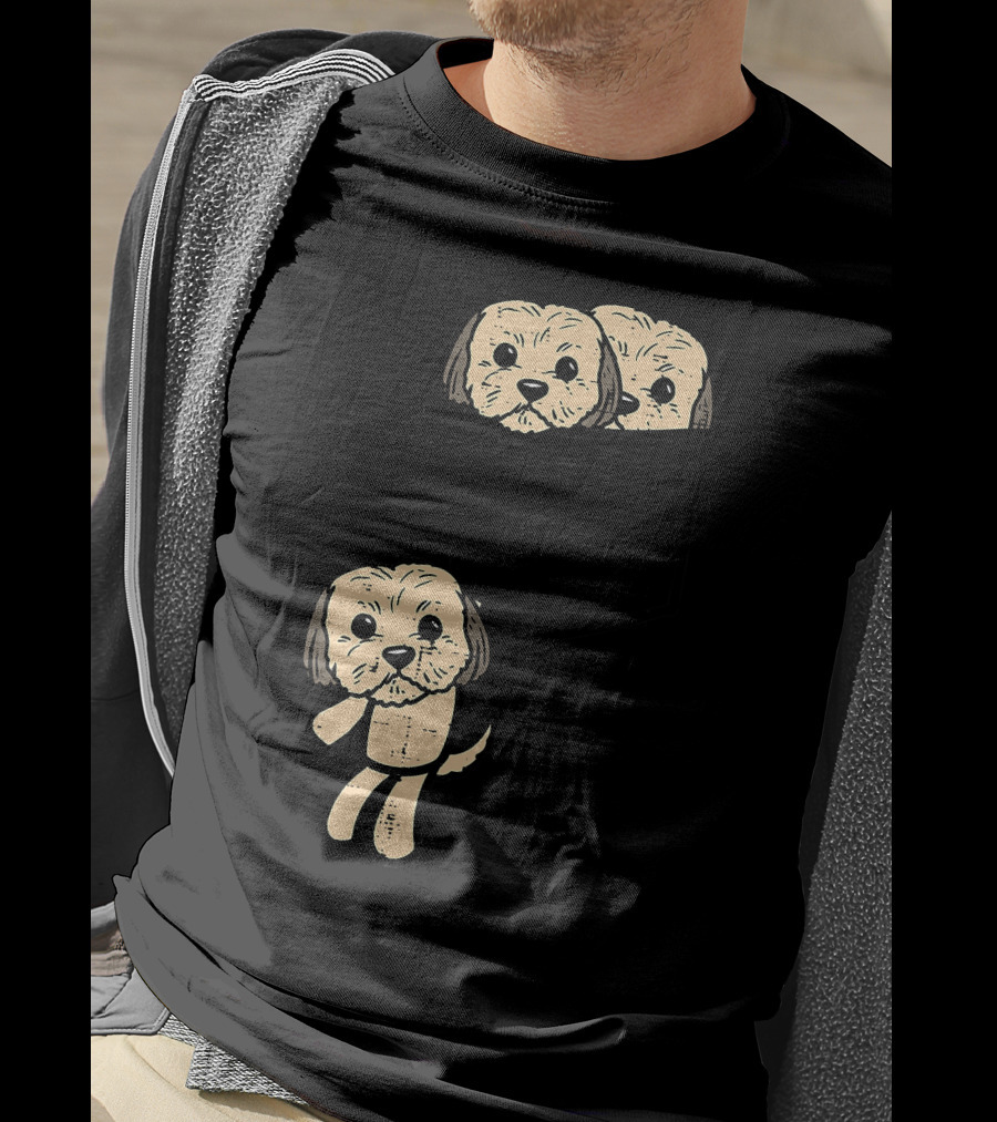 Pocket Shih Tzu Puppies Cute Animal Dog Lover Pet T-Shirt