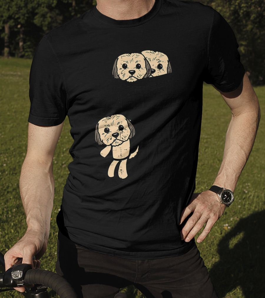 Pocket Shih Tzu Puppies Cute Animal Dog Lover Pet T-Shirt
