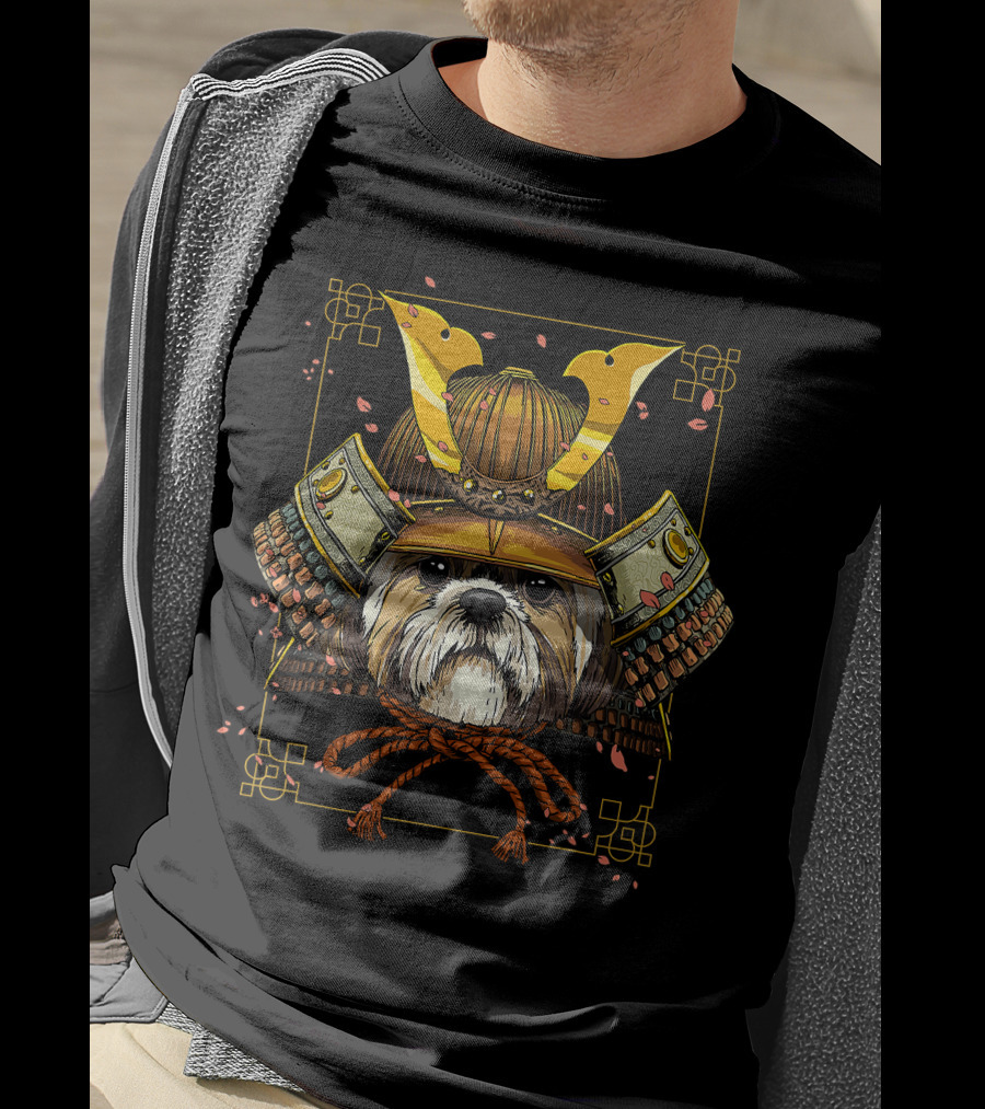 Samurai Shih Tzu Dog Warrior For Samurai Lovers T-Shirt
