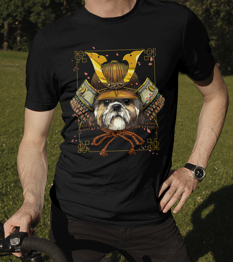 Samurai Shih Tzu Dog Warrior For Samurai Lovers T-Shirt