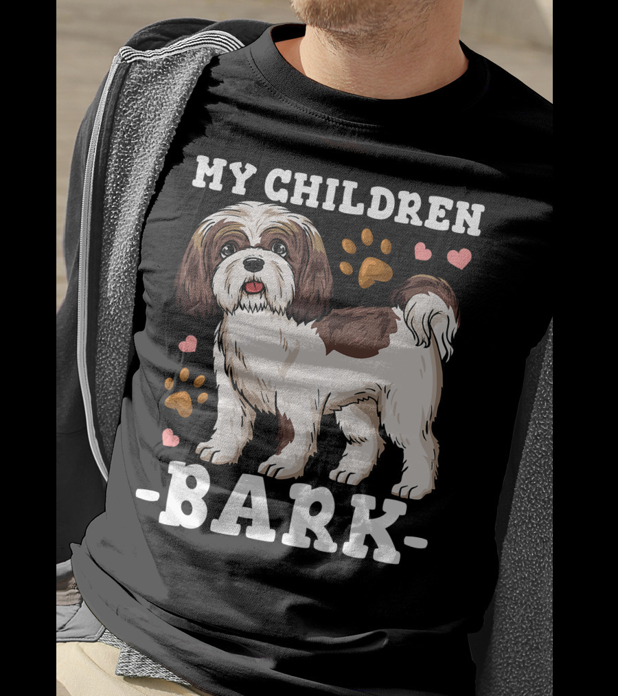 Shih Tzu Paw Heart Bark T-Shirt