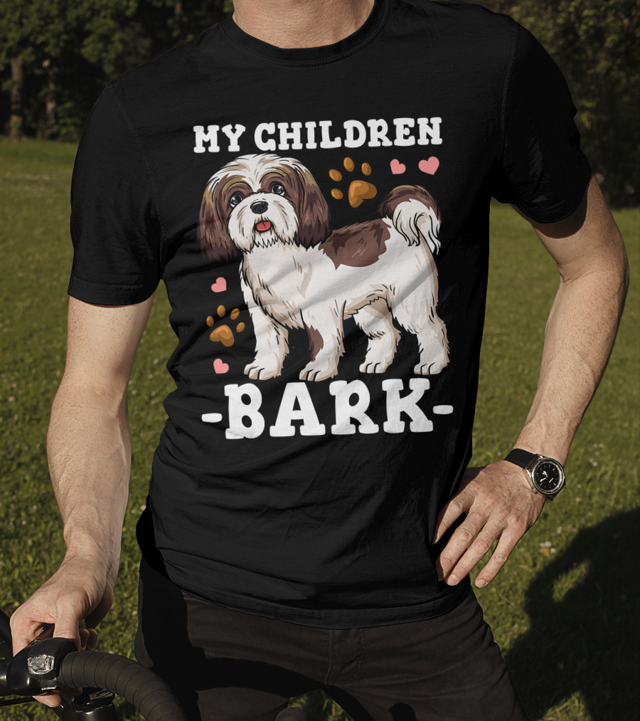 Shih Tzu Paw Heart Bark T-Shirt