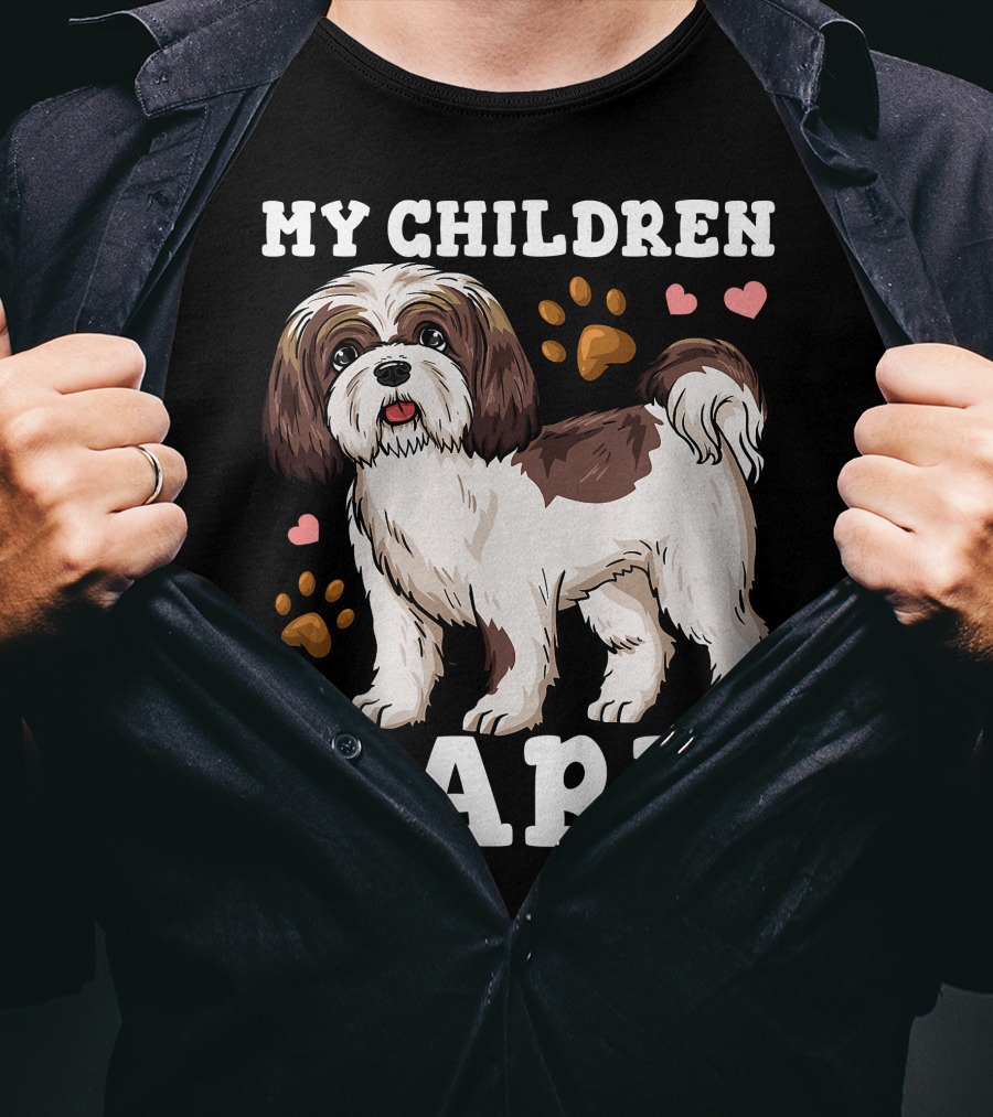 Shih Tzu Paw Heart Bark T-Shirt