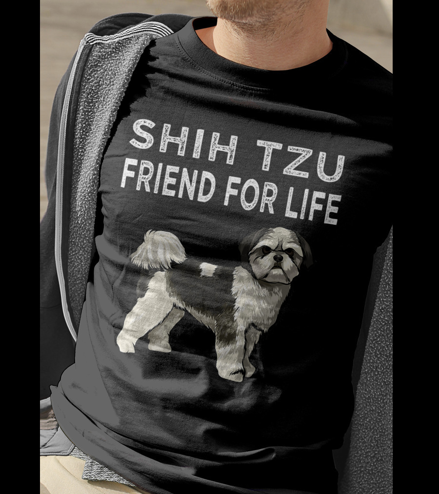 Shih Tzu Friend For Life Dog Friendship T-Shirt