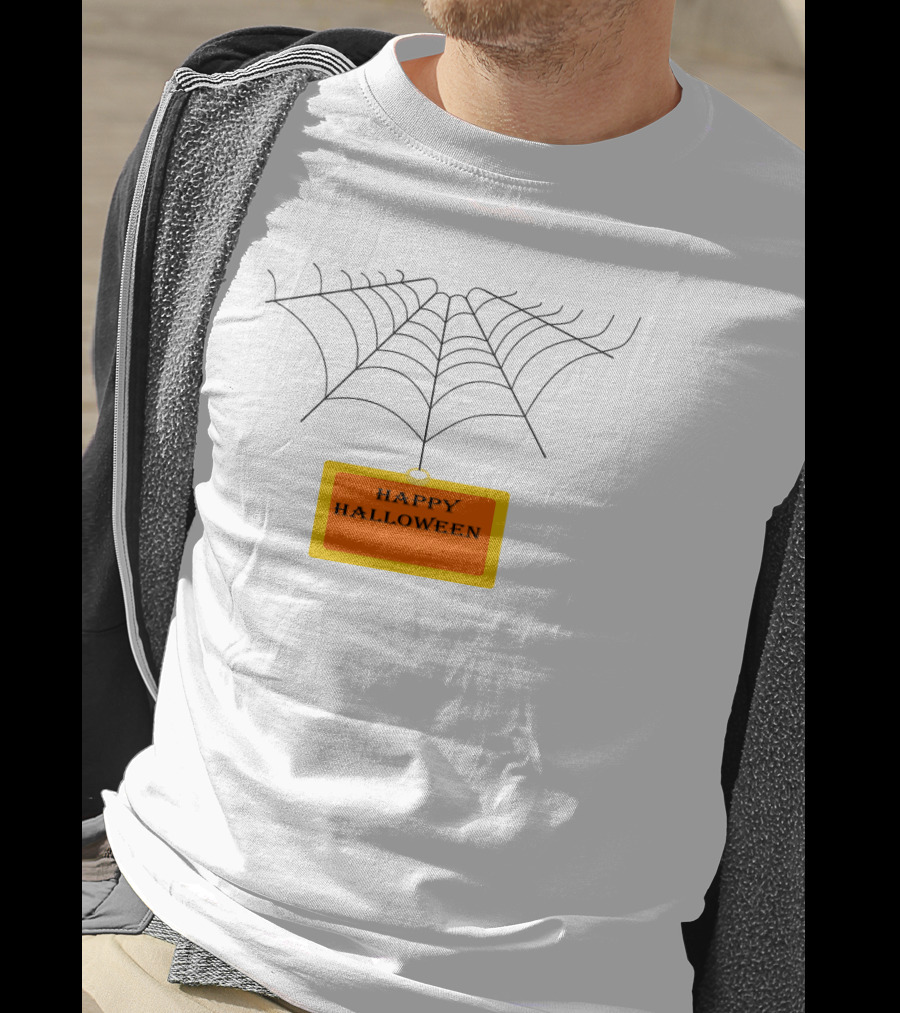 Happy Halloween Spiderwebs T-Shirt